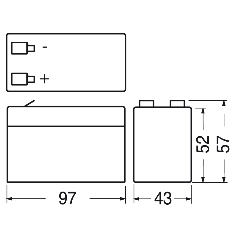 ELCART DISTRIBUTION - BATTERIA RIC.PIOMBO 12V 1.3AH YAM