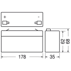 ELCART DISTRIBUTION - BATTERIA RIC.PIOMBO 12V 2AH ECO