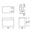 ELCART DISTRIBUTION - BAT.EXTRACELL LIFEPO4 12.8V 6AH
