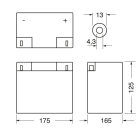 ELCART DISTRIBUTION - BAT.EXTRACELL LIFEPO4 12.8V 24AH