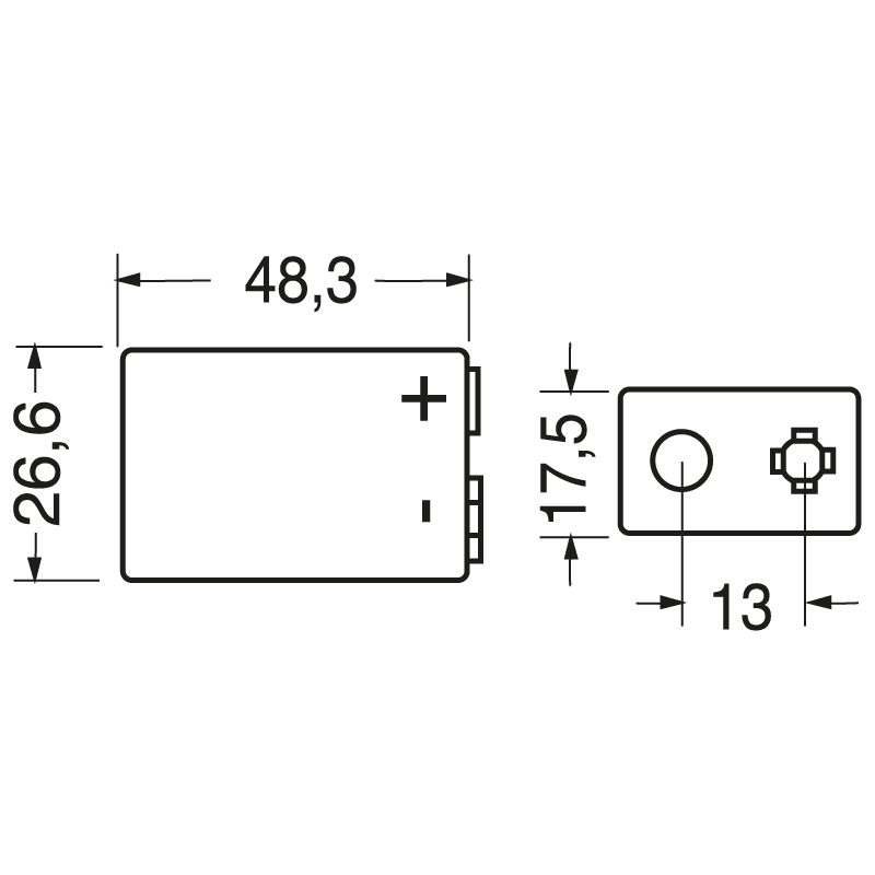 ELCART DISTRIBUTION - PILA ALCALINA TRANS. 9 V DURACELL