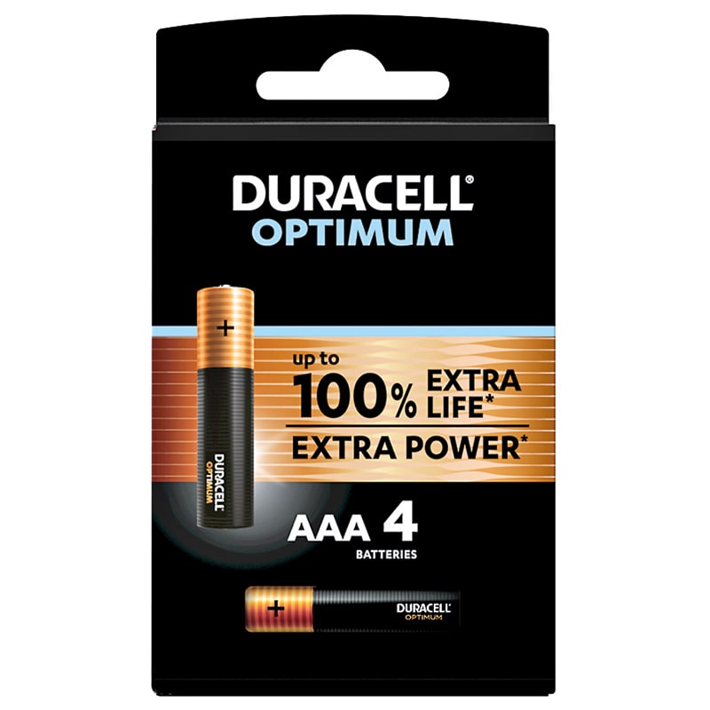 ELCART DISTRIBUTION - 4 PZ PILE AAA DURACELL OPTIMUM