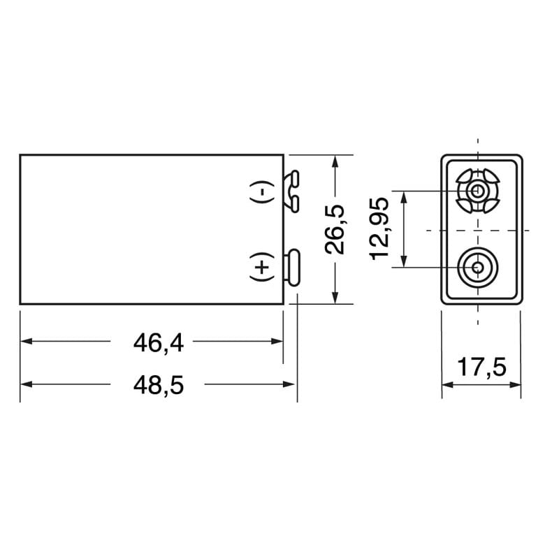 ELCART DISTRIBUTION - PILA PROCELL MN1604PCST 9V TRANS. 302558000