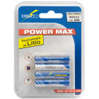 ELCART DISTRIBUTION - 4PZ PILA LITIO AAA 1,5V 1200MAH