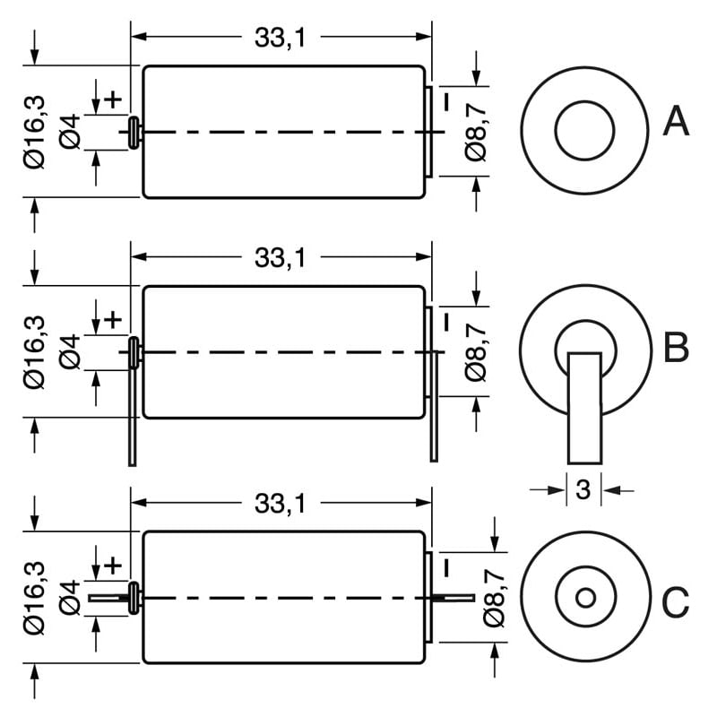 ELCART DISTRIBUTION - PILA LITIO 2/3A 3,6V 2,1AH BOTT.