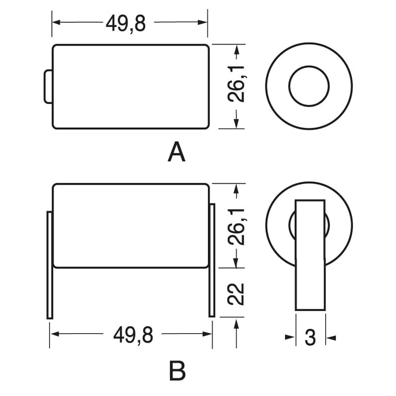 ELCART DISTRIBUTION - P.LITIO SAFT C LS26500CNR 3,6V