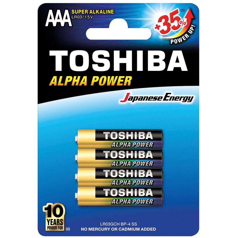 ELCART DISTRIBUTION - PILA AAA ALPHA POWER TOSHIBA BL.4