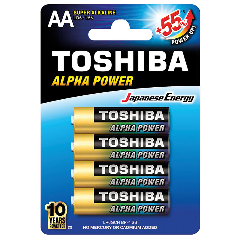 ELCART DISTRIBUTION - PILA AA ALPHA POWER TOSHIBA BL.4