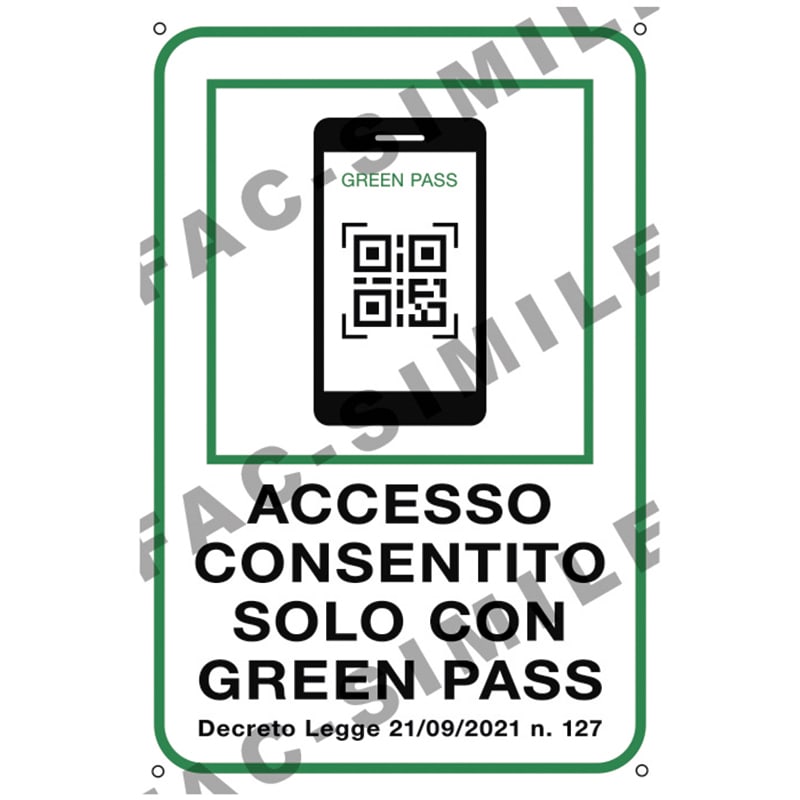 ELCART DISTRIBUTION - ETICHETTA ACCESSO CON GREEN PASS
