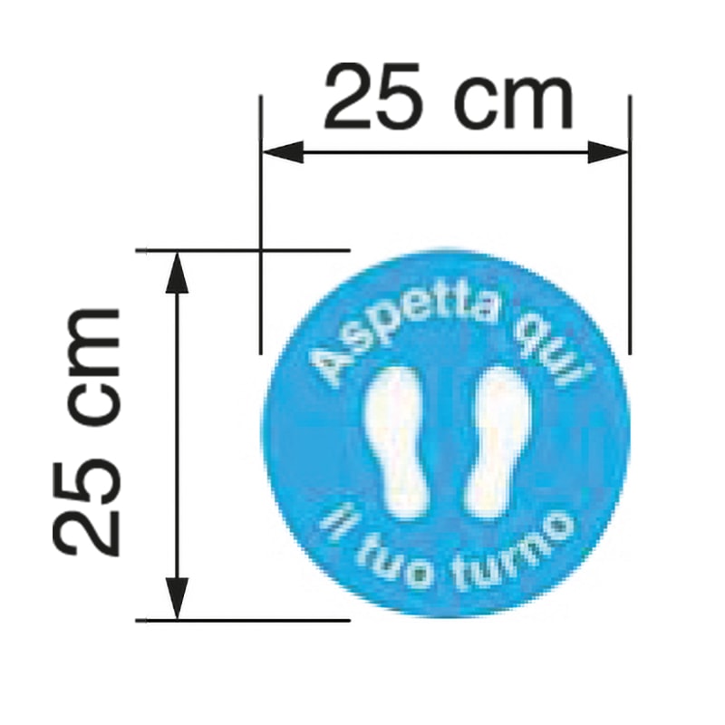 ELCART DISTRIBUTION - ADESIVO TONDO D.25CM CALPESTABILE 352201000
