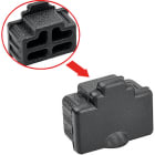 ELCART DISTRIBUTION - TAPPO PARAPOLVERE PRESE RJ45 NERO
