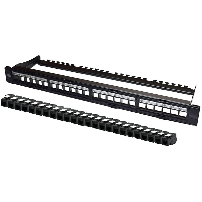 WP - PATCH PANEL 24P.+24KEYSTONE CAT.6