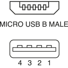 ELCART DISTRIBUTION - CAVO USB SPINA A-MICRO USB B 1M