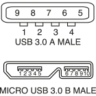 ELCART DISTRIBUTION - CAVO USB3.0 SP.A-SP.MICRO B 1,8MT