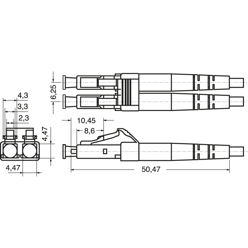 ELCART DISTRIBUTION - SPINA FIBRA OTTICA LC DUPLEX