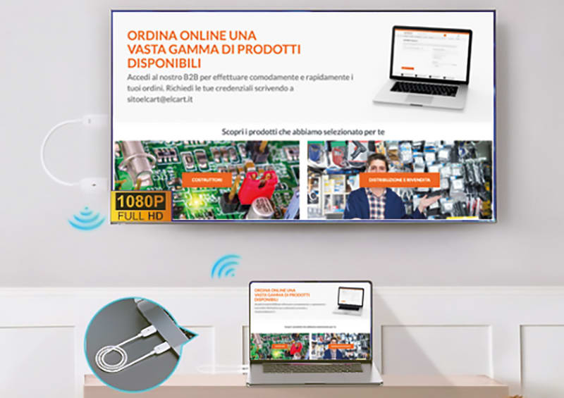 ELCART DISTRIBUTION - MINI EXTENDER HDMI WIRELESS 40M