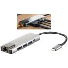 ELCART DISTRIBUTION - USB3.1 DOCK GIGABIT+HDMI4K+2XUSB3
