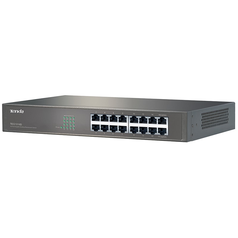 TENDA - SWITCH GIGABIT 16PORTE TEG1016D TENDA