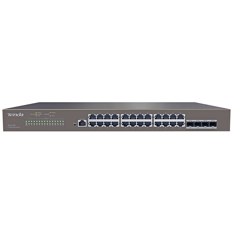 TENDA - SWITCH GIGABIT 24PORTE+4SFP L3 TENDA