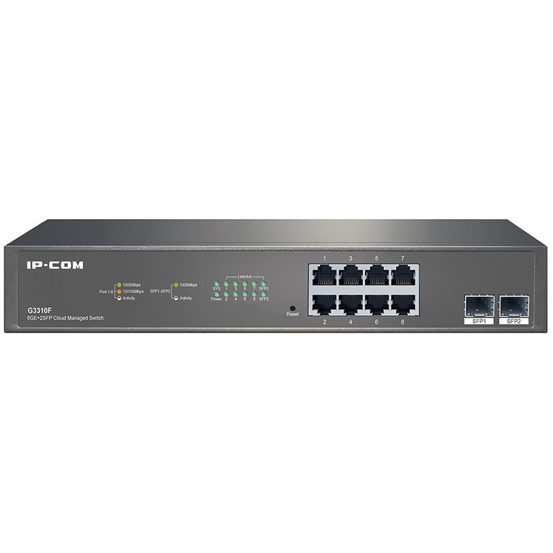 TENDA - SWITCH GIGABIT 8 PORTE+2SFP L2 IP-COM