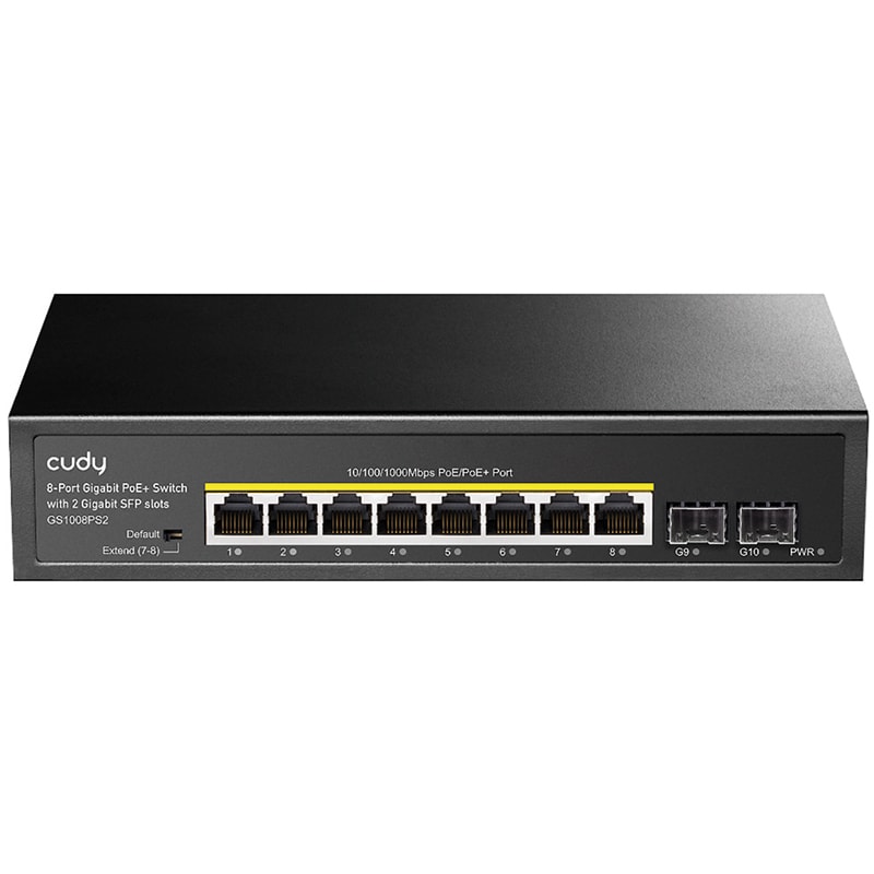 CUDY - SWITCH GIGABIT POE 8P +2SFP 120W