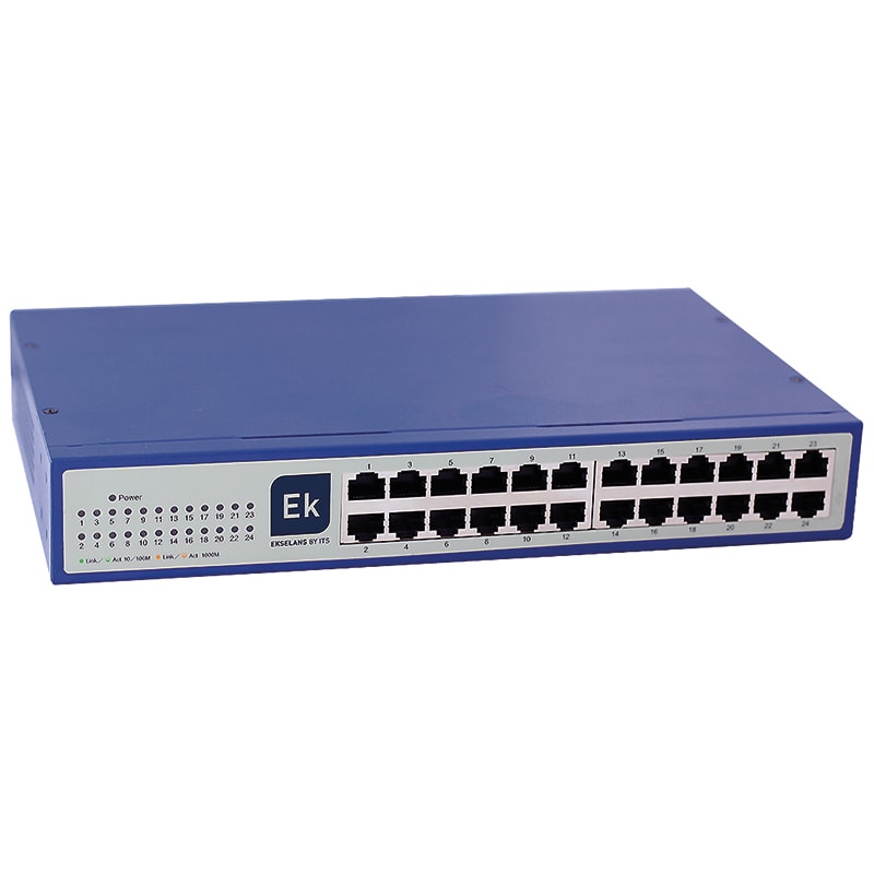 ELCART DISTRIBUTION - SWITCH GIGABIT 24 P METAL CASE 19