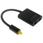 ELCART DISTRIBUTION - 1X2 TOSLINK SPLITTER