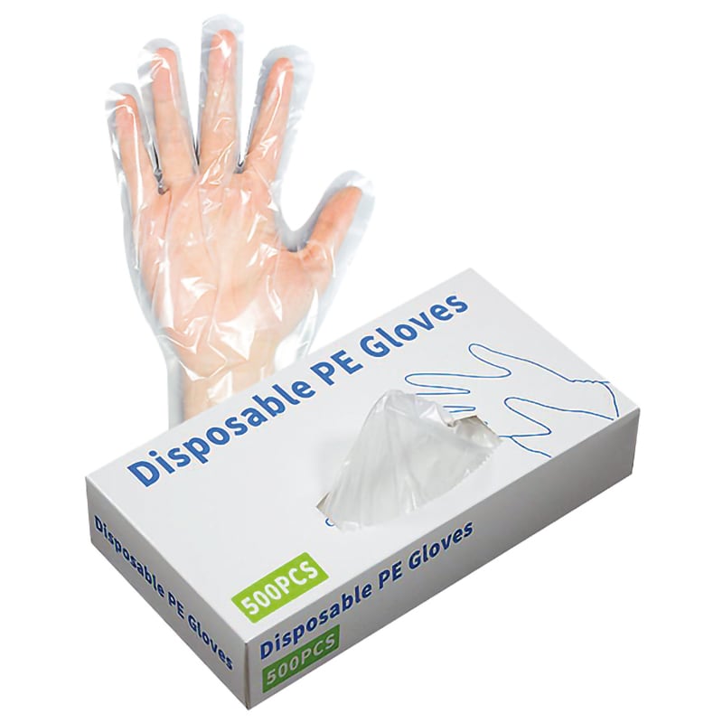 ELCART DISTRIBUTION - BOX 500 GUANTI PE MONOUSO TG.L