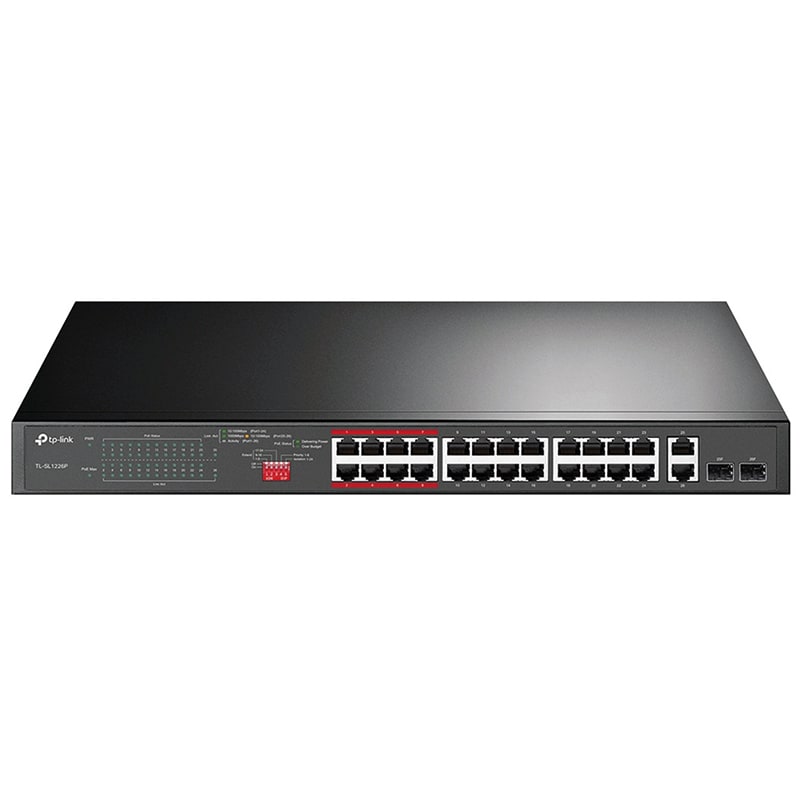 TP-LINK - SWITCH 24P 10/100 POE+2GIGA+2SFP