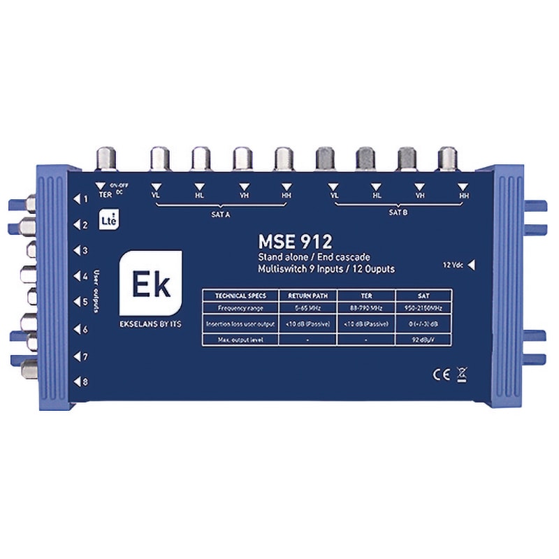 ELCART DISTRIBUTION - MULTISWITCH 9IN 12OUT EK MSE912