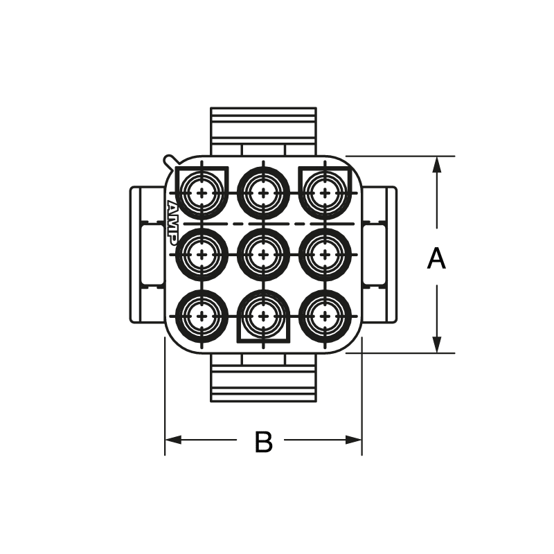 ELCART DISTRIBUTION - 350809-1 CONN. VOL. MTLK M 5P 984844500