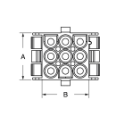 ELCART DISTRIBUTION - 350810-1 CONN. VOL. MTLK F 5P