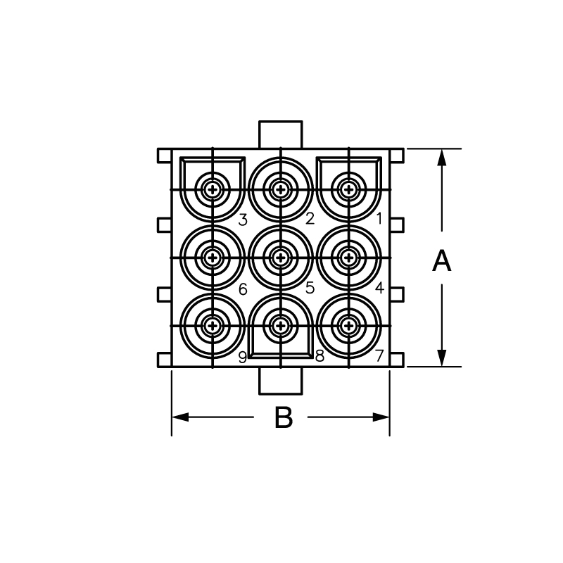 ELCART DISTRIBUTION - 350762-4 CONN. MTLK X C.S. F 6P