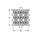 ELCART DISTRIBUTION - 350786-1 CONN. MTLK X C.S. M 2P