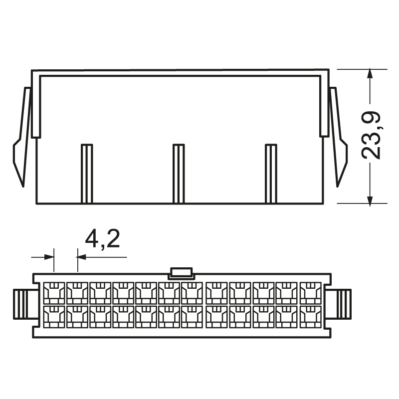 ELCART DISTRIBUTION - 794953-4 CONN.PAN VALULOK F 4P