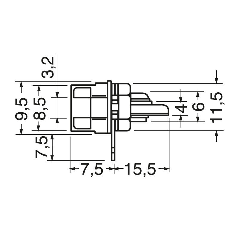 ELCART DISTRIBUTION - PRESA PANN.RCA DORATA COL. ROSSO