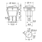 ELCART DISTRIBUTION - INTERR. MIN. BIL.2P LUM. ROSSO