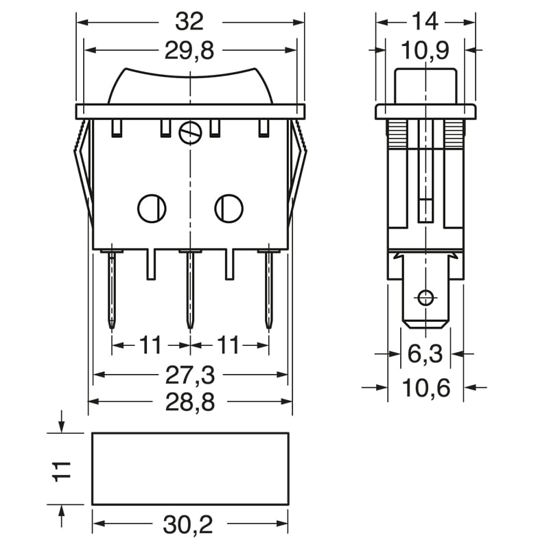ELCART DISTRIBUTION - DEVIATORE UNIP.3P.AUTOR.NERO 040678500