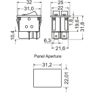 ELCART DISTRIBUTION - DOPPIO INTERR.BILANC.ROSSO LUMIN 040709000