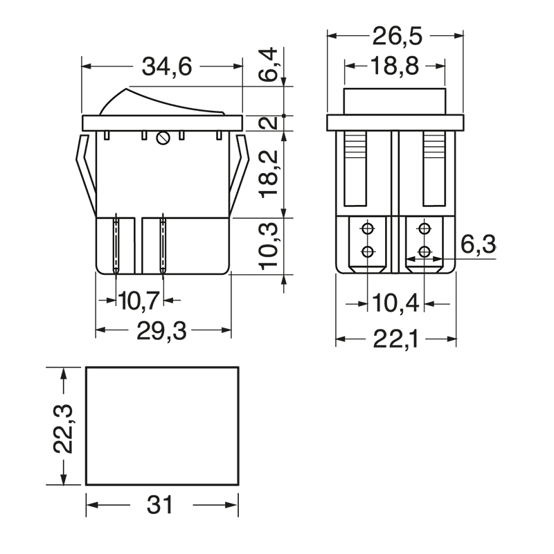 ELCART DISTRIBUTION - INTERR.BIPOL.AUTORIT.NERO 15A TUV 040713100