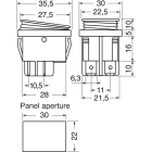 ELCART DISTRIBUTION - INTERRUTTORE BIPOL. LUM. ROSSO