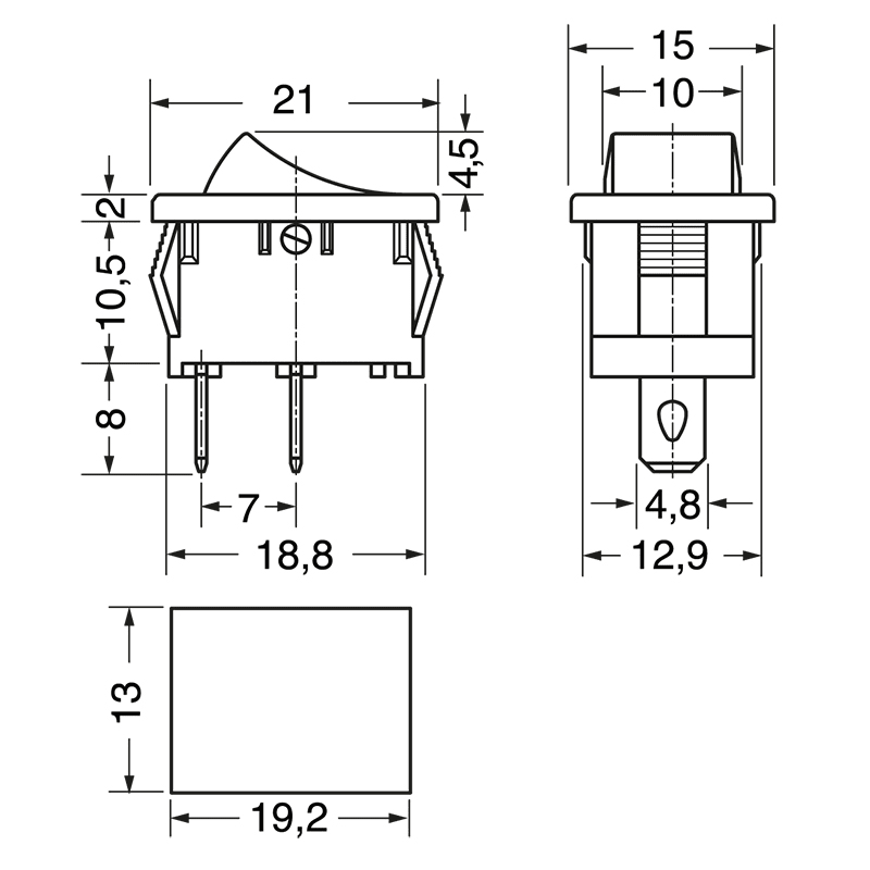 ELCART DISTRIBUTION - INTERRUT.UNIPOL. MINIAT. NERO 6A 040716000