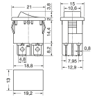ELCART DISTRIBUTION - INTERR. BIPOLARE MINIAT. NERO