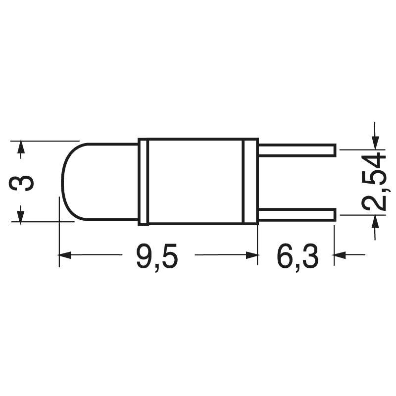 ELCART DISTRIBUTION - LAMPADA A FILAMENTO 12 V ATT. T1 040783200