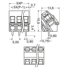 ELCART DISTRIBUTION - MORSETTO CAR. P. 5 2VIE 35 H.15,9 051040000