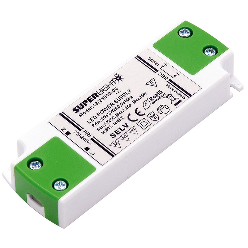 ELCART DISTRIBUTION - LED DRIVER 15W 12VCC MORSETTI