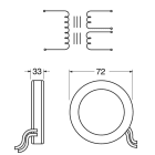 ELCART DISTRIBUTION - TRASF.TOROID.DOPP.SEC.   30VA 12V