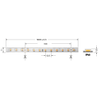 ELCART DISTRIBUTION - STR.LED 14,4W/M BF 24V IP66 CRI90 186313000