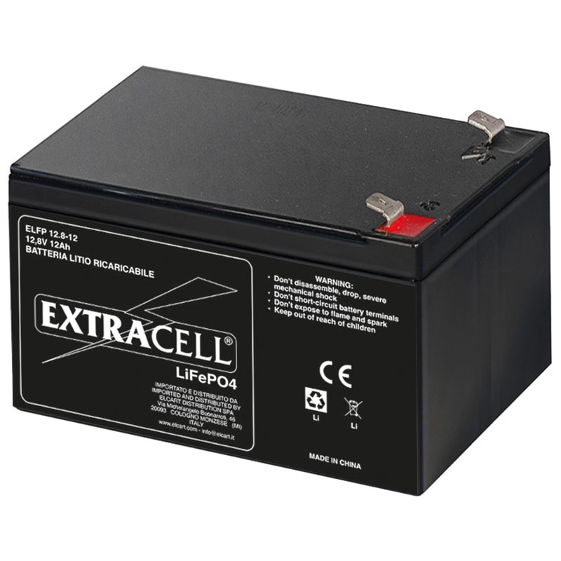 ELCART DISTRIBUTION - BAT.EXTRACELL LIFEPO4 12.8V 12AH