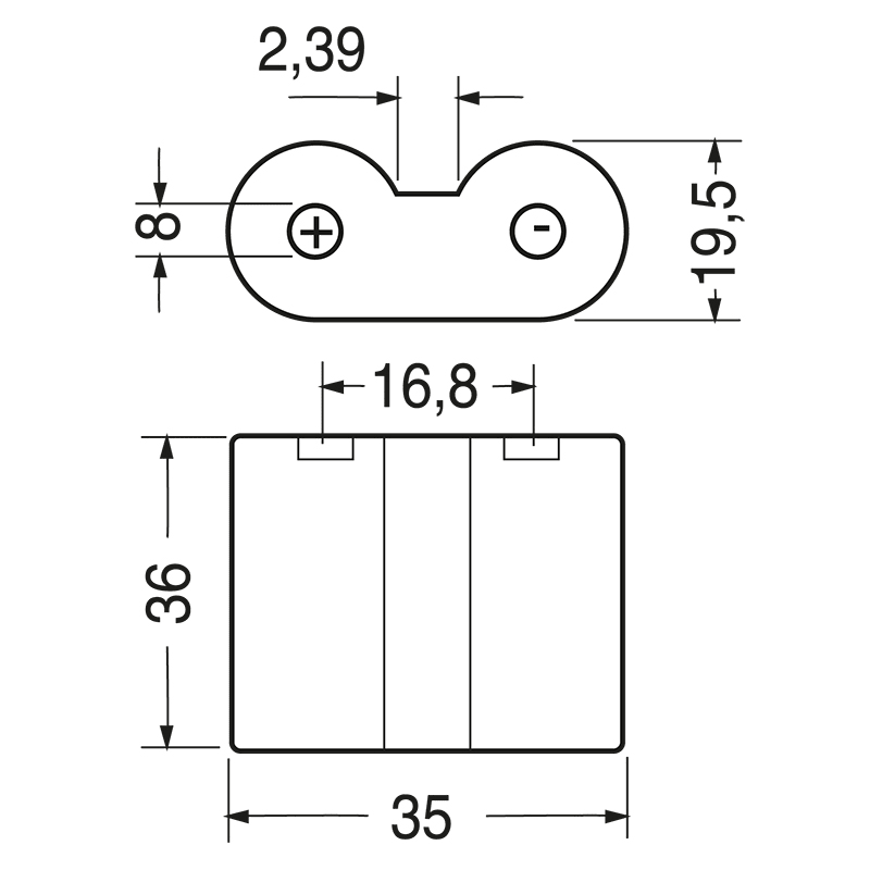 ELCART DISTRIBUTION - PILA LITIO 6V 1500 MAH 302278000
